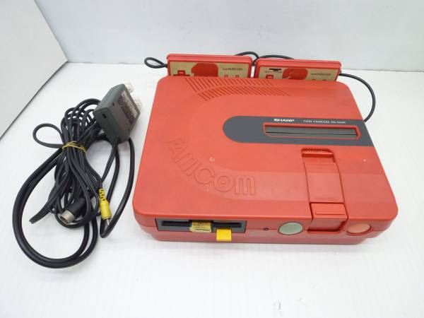 C2787☆SHARP TWIN FAMICOM ツインファミコン本体 一式 ジャンク
