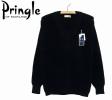 新品【M】上質！Pringle プリングル 麻混 Vネック ニット