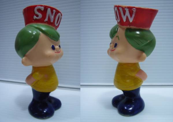 雪印★SNOW坊や ソフビ人形 10.0cm 当時物 企業物 非売品 現状