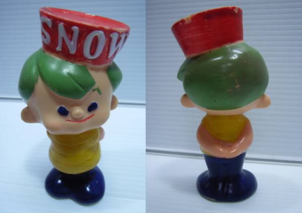 雪印★SNOW坊や ソフビ人形 10.0cm 当時物 企業物 非売品 現状