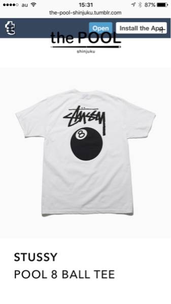 the POOL x STUSSY aoyama fragment 0 design BALL Tシャツ × Stussy 