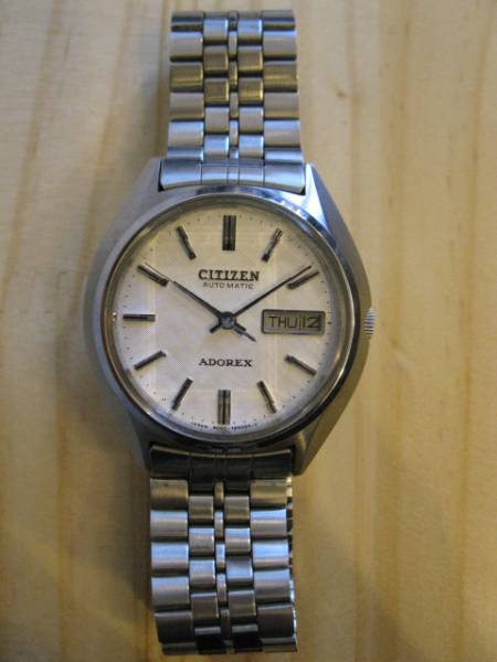 稼働品】CITIZEN ADOREX 自動巻き デイデイト メンズ 腕時計 CITIZEN 