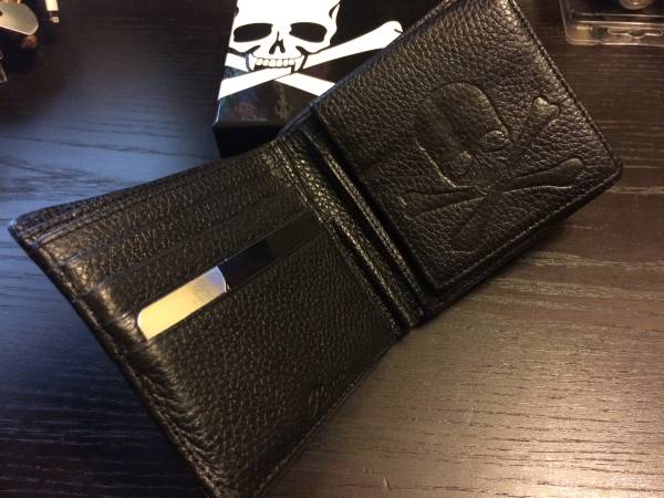 ROEN ロエン 長財布 ◇Roen◇ロエン本革二つ折り財布◇スカル型