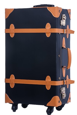 【激安】高級大型スーツケース(ブラック×オレンジ)新品同様