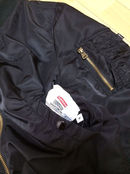 即決 黒S supreme Reversible Checkred MA-1 16ss north登坂box