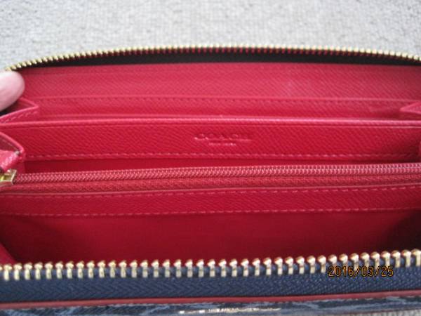 2016春夏COACHコーチF53769デニム シグネチャー長財布新品 コーチ