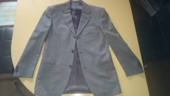 ベルサーチグレンチェック　3Bシングルスーツ ツータックパンツ