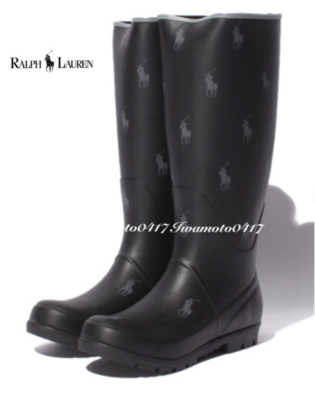 【新品未使用】オシャレ★レインブーツ★ラルフローレン★23.5