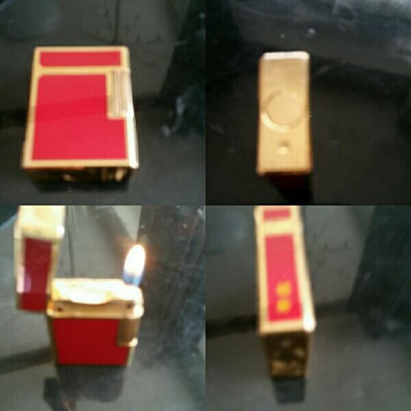 デュポン　ライン1 S 赤　着火確認済　中古品　送料込