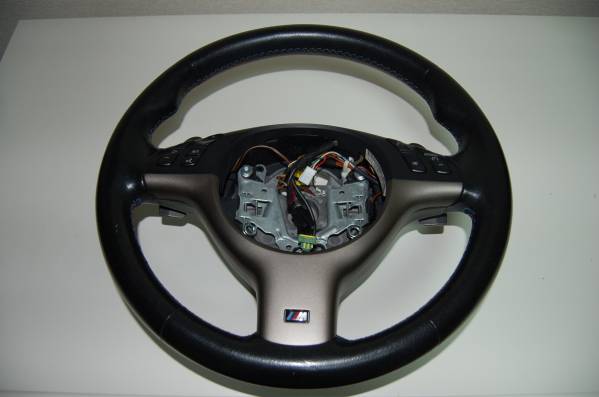 M3純正 レザー Mカラーステッチ ＳＭＧパドルシフト付