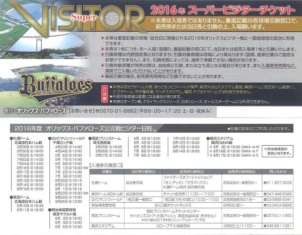 福岡ソフトバンクホークス | オリックス・バファローズ - ビジター