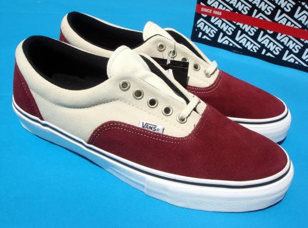 vans エラ プロ ERA PRO バーガンディ/オフ白 us10 スエード