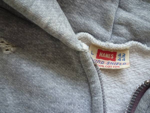 60'sHANES WIND SHIELDジップパーカ!ヴィンテージランタグ後付け
