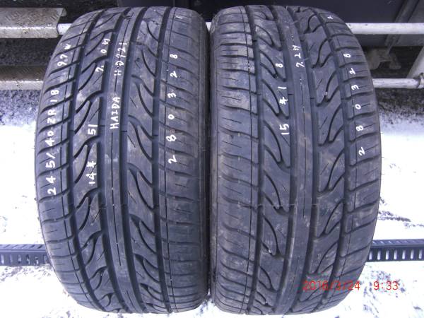 245/40ZR18 97W●HAIDA 夏タイヤ2本●280328