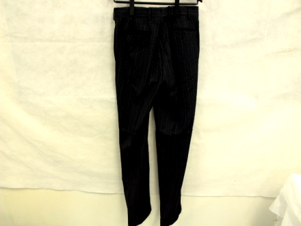 中古品 BOGLIOLI セットアップ ストライプ柄スーツ 紺 【公式通販】