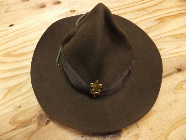 BOYSCOUTS OF JAPAN ボーイスカウトハット FUJI HAT 保安官 茶 【公式