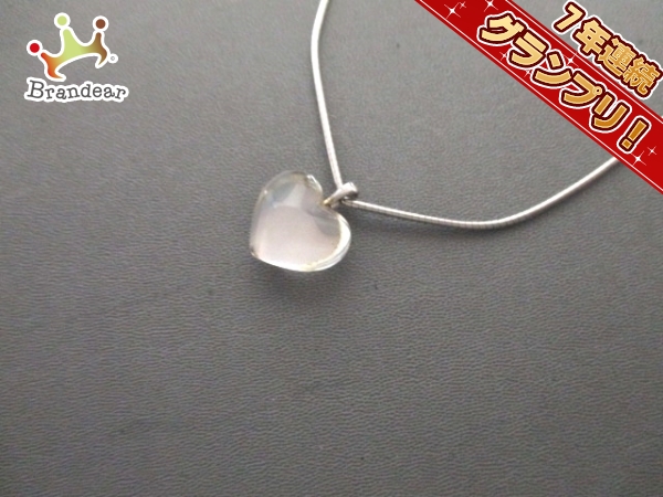 バカラ ネックレス 美品 シルバー×クリスタルガラス クリア