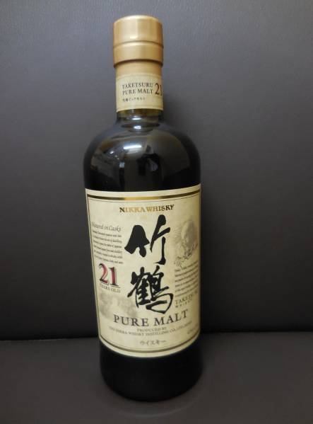 未開栓】 ニッカウイスキー 竹鶴 21年 ピュアモルト 700ml ころりん