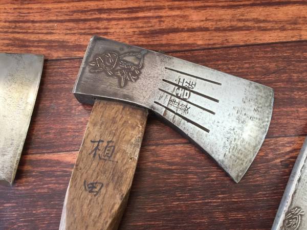 在銘☆土佐 正宗 なた 斧中古 4本セット☆大工(ハンドツール、大工