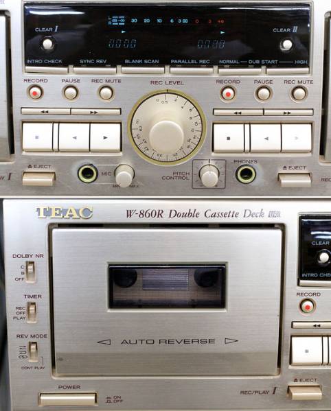 TEAC/ティアック W-860R ダブルカセットデッキ 録音確認済み TEAC