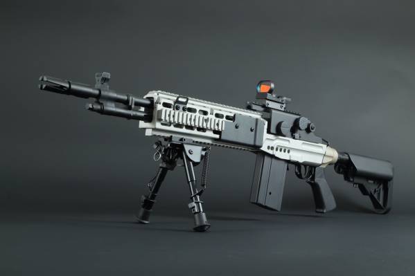 CYMA M14 EBR シルバー フルメタル ドットサイト メンテ済即決！