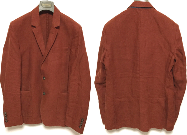 ami alexandre mattiussiアミ☆リネン麻テーラードジャケット46