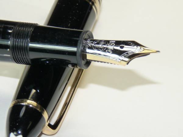 モンブランマイスターステュックNo146ニブ14K 全金EF中白 万年筆