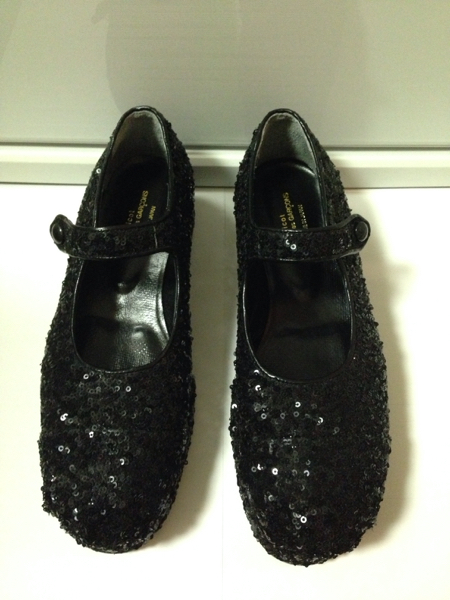 tricot comme des garcons スパンコール ストラップシューズ 23