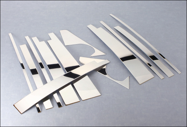 17クラウン前期6P超鏡面ピラーパネル(3D加工)バイザー有