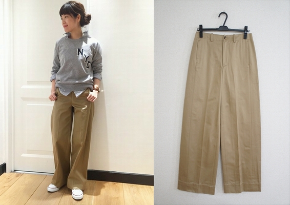 美品✨ ミューズ ドゥーズィエムクラス TUCK CHINO ワイドパンツ 36 美品✨ ミューズ ドゥーズィエムクラス TUCK CHINO ワイドパンツ 36