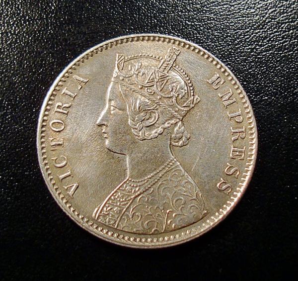 MS64 英領インド ルピー 銀貨 1862B PCGS india rupee 英領インド帝国