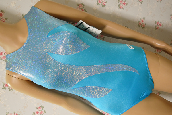 新品 GK ノースリーブ体操レオタード ブルー