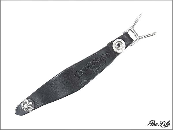 【即決】Chrome Hearts レザー ベルトループ BSフレアボタン