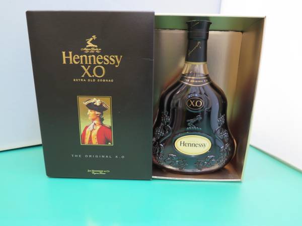 ヘネシー 黒キャップ XO 未開栓Hennessy Hennessy クリアボトル 1円