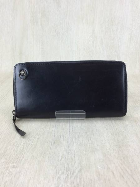 JAM HOME MADE◆ジャムホームメイド/長サイフ/BLK/レザー/無地…