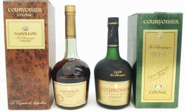 □クルボアジェ ナポレオン＆VSOP 700ml 箱付 2本セット 未開栓