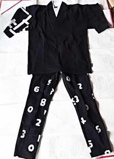 京都SOU・SOU☆高島縮半袖風靡片身替わり☆濡羽色☆未使用Ssize