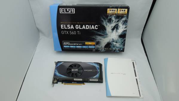 124) ELSA GLADIAC GTX560Ti GDDR5 1GB GD-560-1GEBTIA