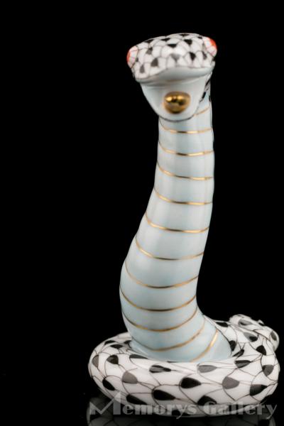 【雅アニマル】ヘレンド HEREND 巳置物 本物保証