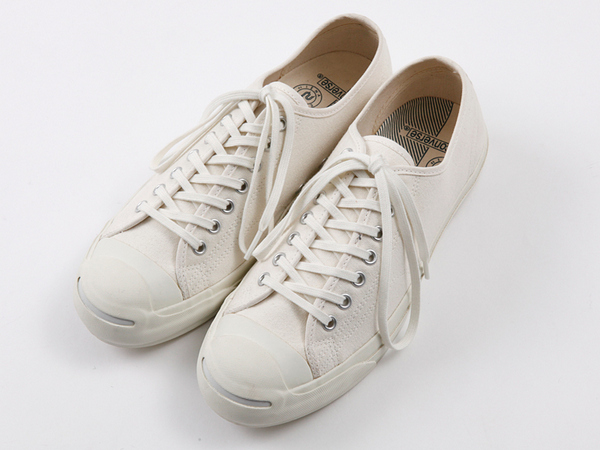 別注CONVERSE×EDIFICE ジャックパーセル白ヒゲaddict mhl bshop