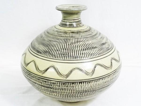薩摩焼 花瓶 置物 壺 瀧山作 栄盛窯 花器 飾壷 飾壺 金襴手 花鳥図