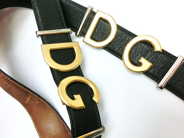 D&G メンズベルト ドルチェアンドガッバーナ D&G ホワイト ベルト 90cm