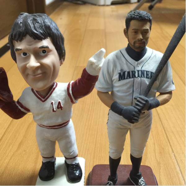 イチロー4256安打記念 イチローとピート・ローズ フィギュア 稀少
