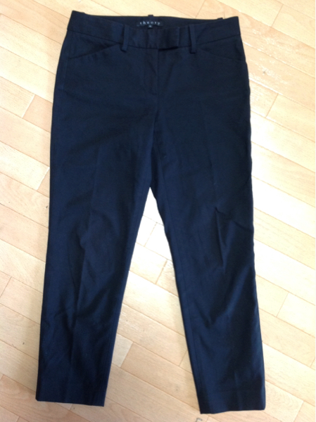 theoryセオリー★美脚クロップドパンツ黒★美品 SIENNA J日本製