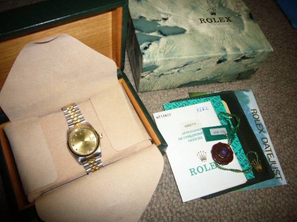 ロレックス デイトジャスト コンビ ボーイズサイズ