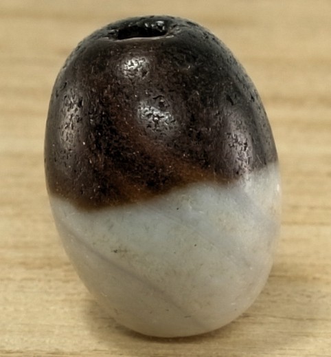 運勢を一気に好転させるチベット密教の奥義　老古 黒白天珠 15mm