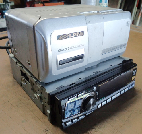 【程度下】動作OK ALPINE DVA-7899J +MDチェンジャー