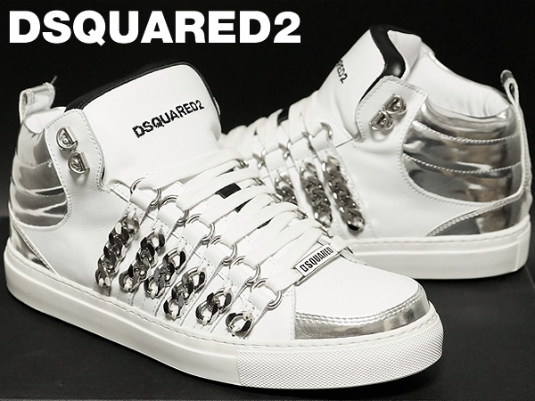 新品【DSQUARED2】ディースクエアード完売チェーンスニーカー41