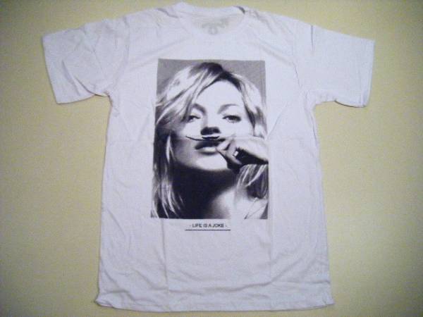 【新品】 ケイトモス ☆ マスタッシュ ☆ フォト Tシャツ