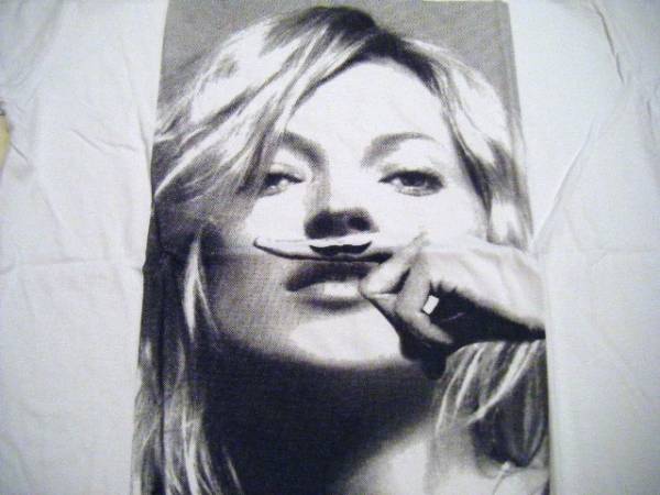 【新品】 ケイトモス ☆ マスタッシュ ☆ フォト Tシャツ